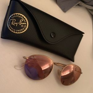 Pink flash circle ray bans